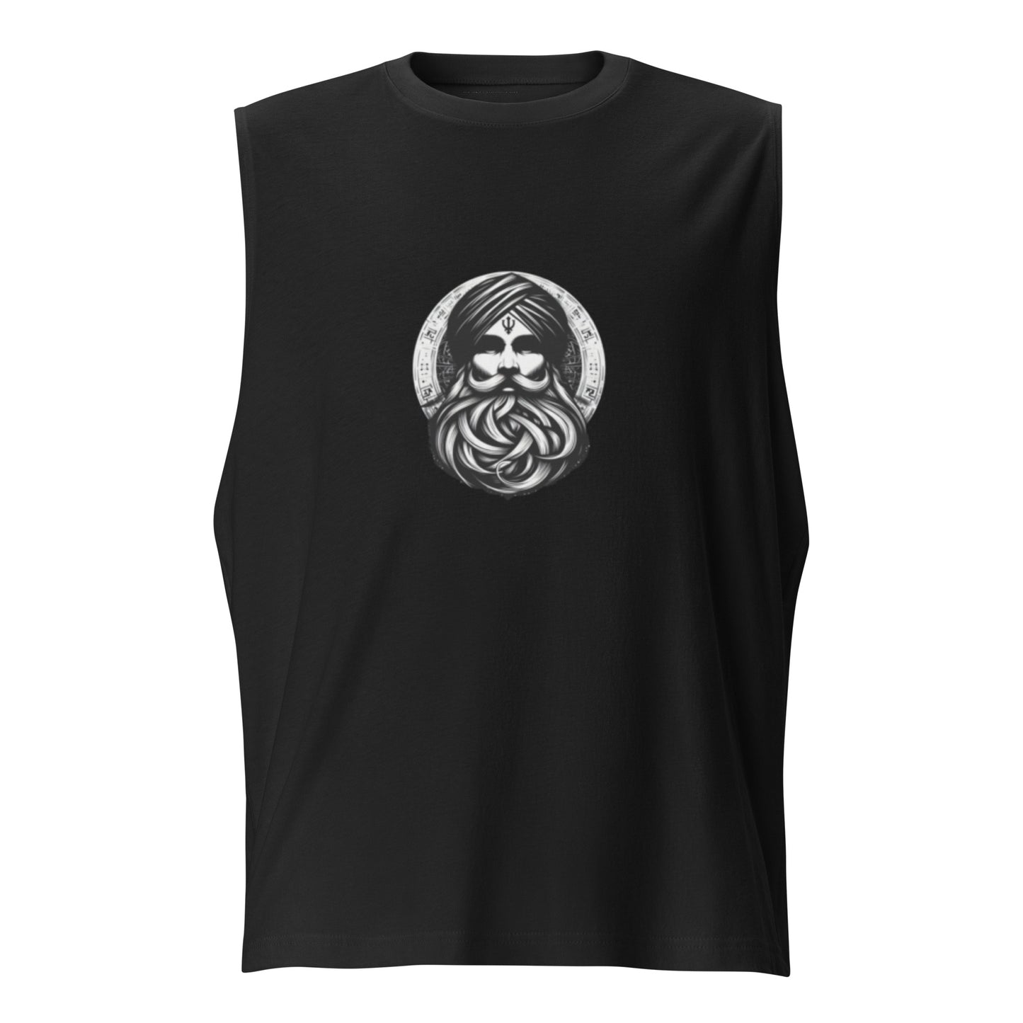 SikhWarrior (Black Muscle Shirt)