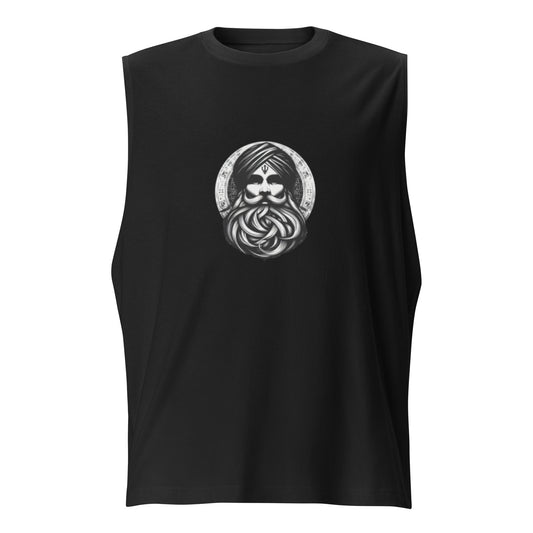 SikhWarrior (Black Muscle Shirt)